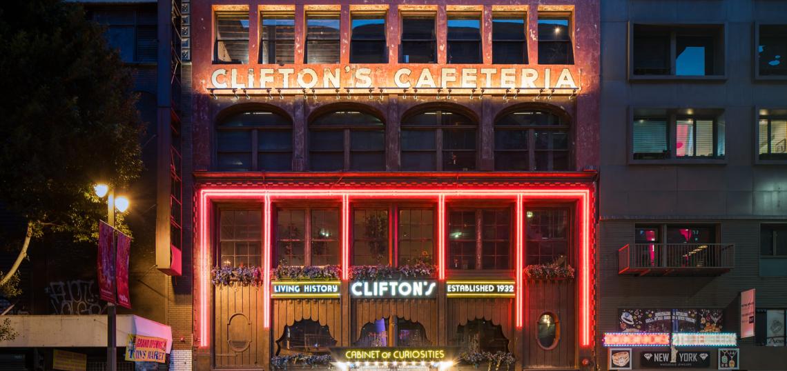 Throwback Thursday Clifton's Illuminates Broadway Urbanize LA